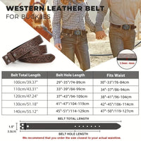 Ceintures Cuir Femme Gaufré Style Western