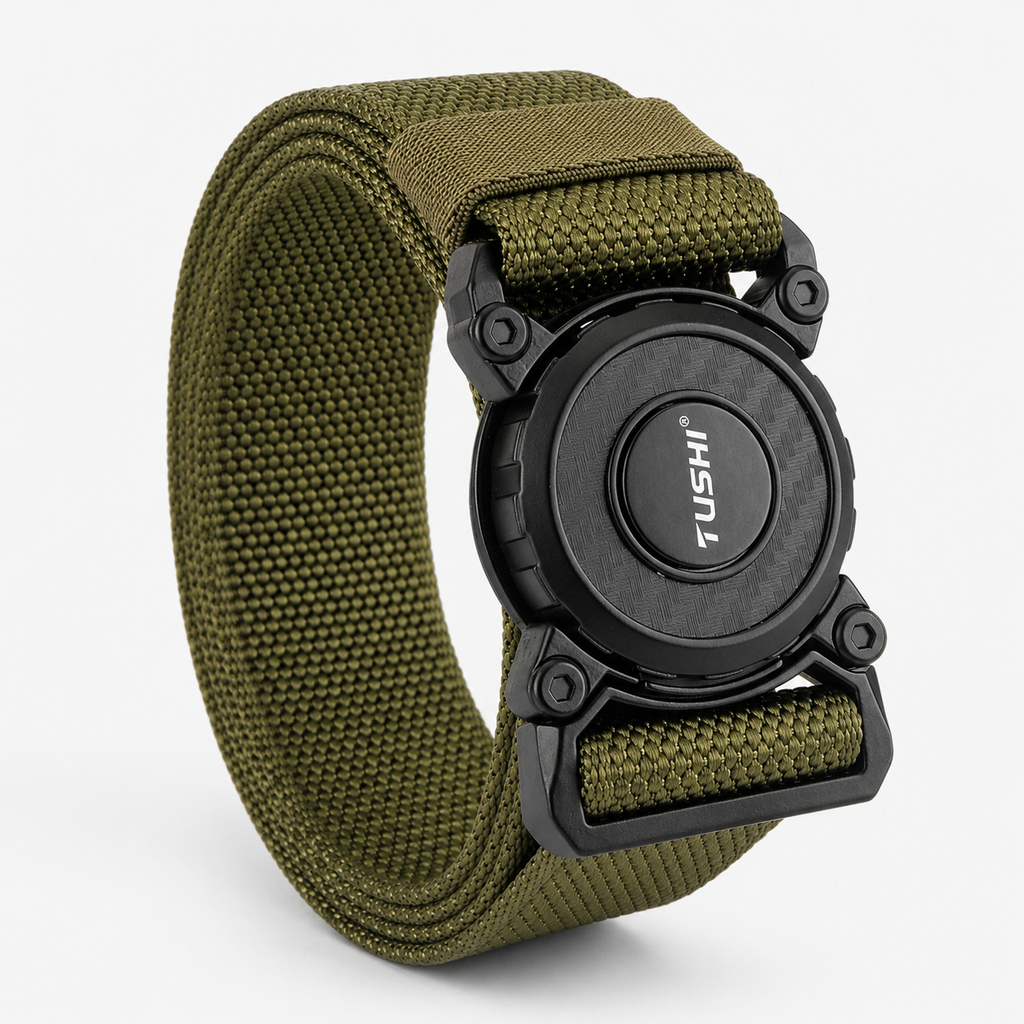 Ceinture Tactique À Ouverture Rapide Kaki Homme Univers Ceinture