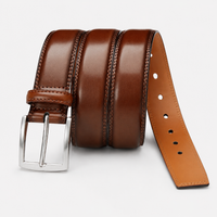 Ceinture À Boucle Ardillon Cuir Cognac Homme univers Ceinture