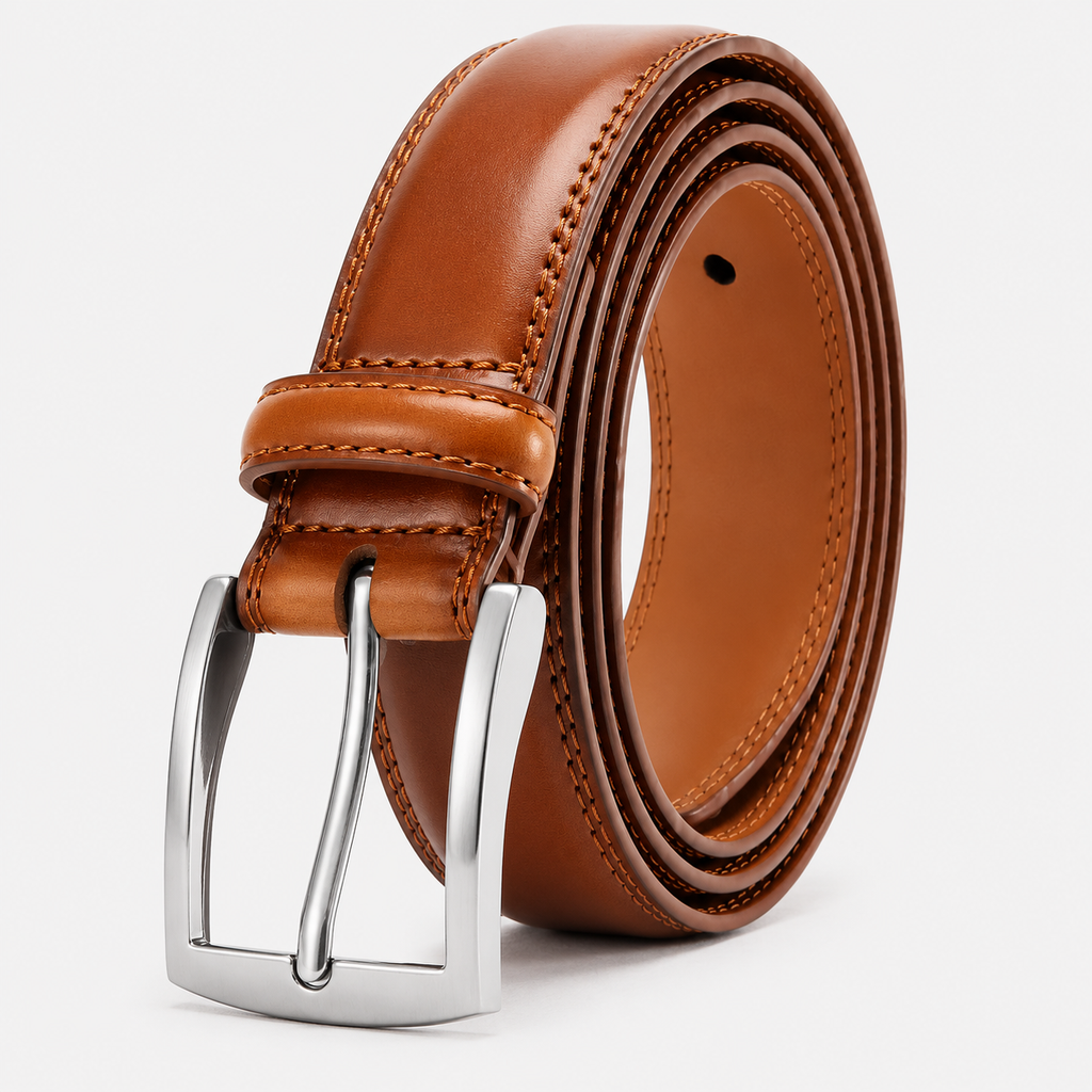 Ceinture À Boucle Ardillon Cuir Cognac Homme univers Ceinture