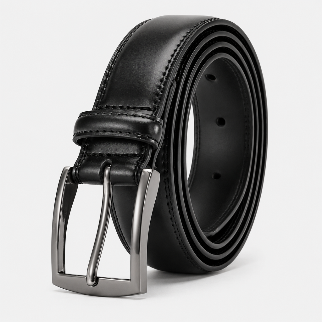 Ceinture À Boucle Ardillon Cuir Noir Homme univers Ceinture