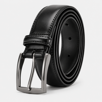 Ceinture À Boucle Ardillon Cuir Noir Homme univers Ceinture