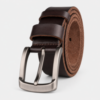 Ceinture Café En Cuir Pleine Fleur Pour Homme Univers Ceinture