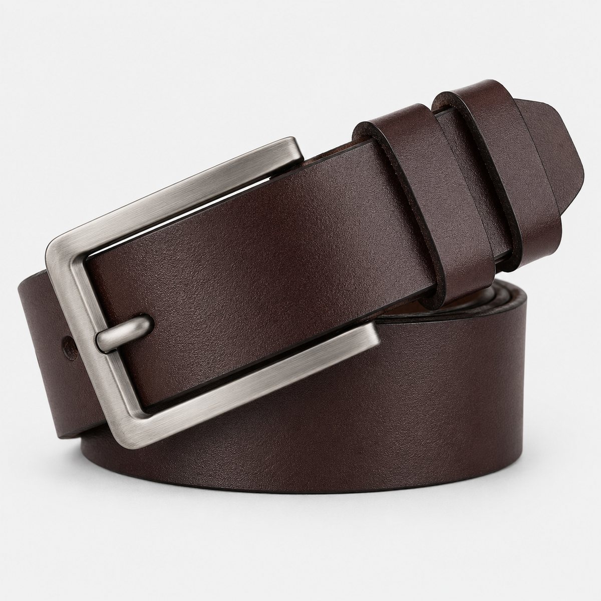 Ceinture Classique En Cuir À Boucle Ardillon Marron Homme Univers Ceinture