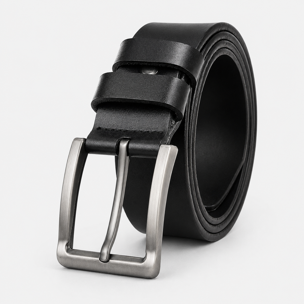 Ceinture Classique En Cuir À Boucle Ardillon Noire Homme Univers Ceinture