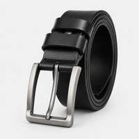 Ceinture Classique En Cuir À Boucle Ardillon Noire Homme Univers Ceinture