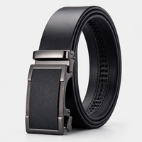 Ceinture À Crémaillère En Cuir De Vachette À Boucle Univers Ceinture