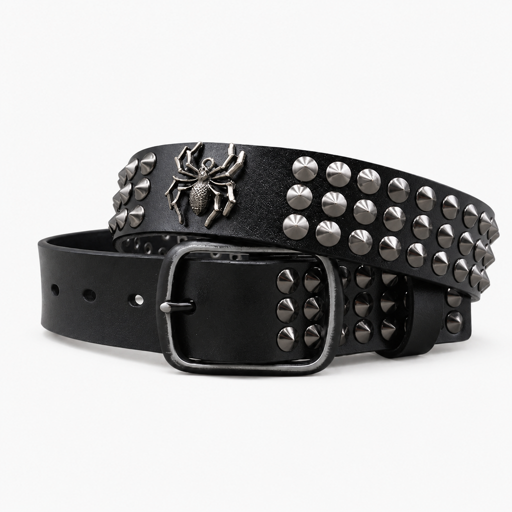 Ceinture Cuir Femme Pour Jean Cloutée Araignée Univers Ceinture