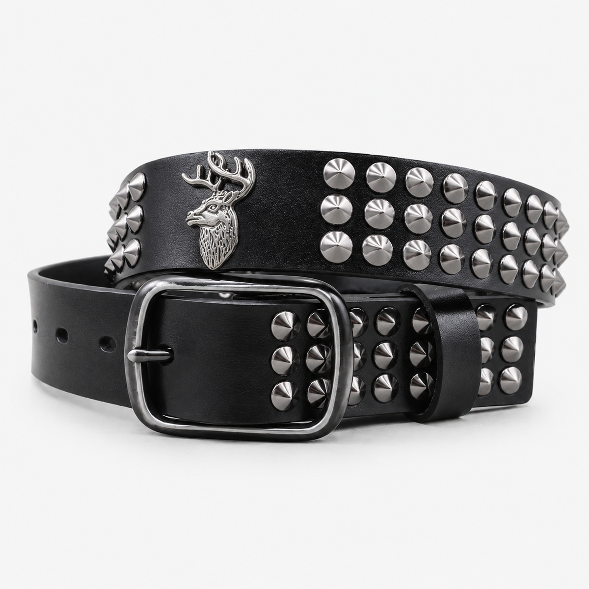 Ceinture Cuir Femme Pour Jean Cloutée Cerf Univers Ceinture