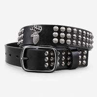 Ceinture Cuir Femme Pour Jean Cloutée Cerf Univers Ceinture