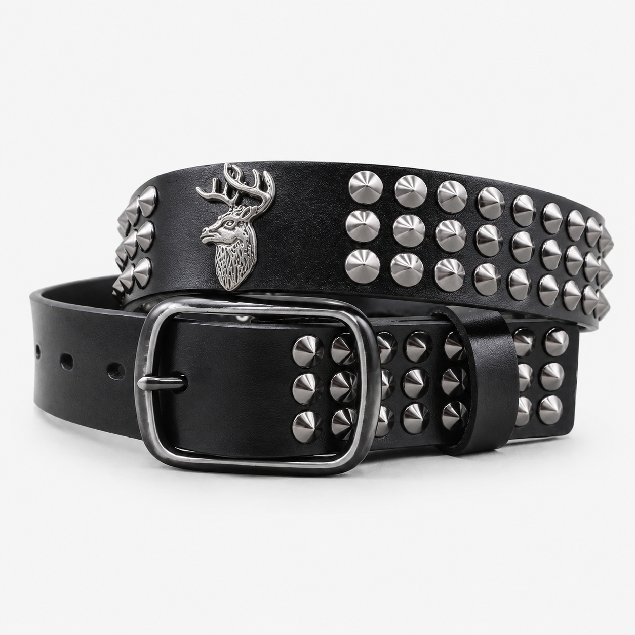 Ceinture Cuir Femme Pour Jean Cloutée Cerf Univers Ceinture