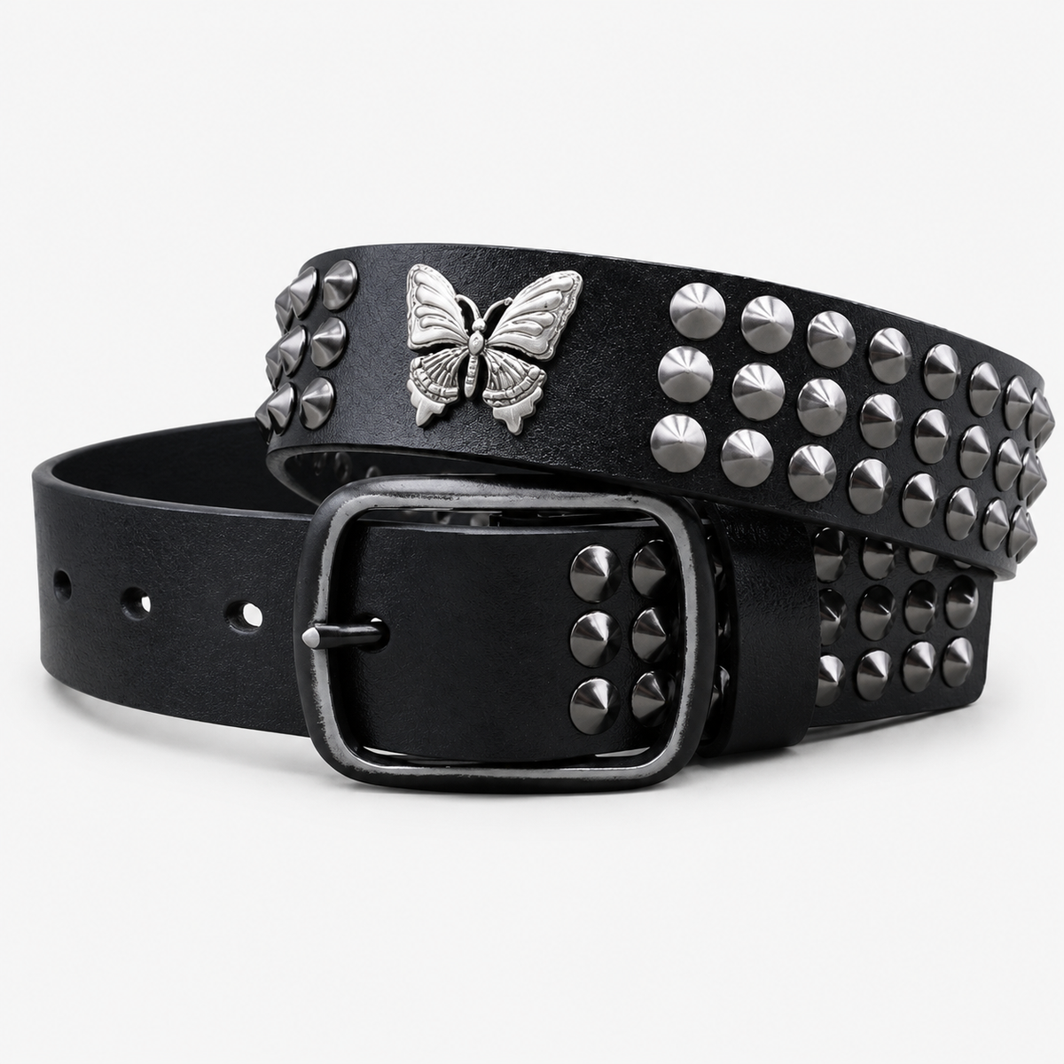 Ceinture Cuir Femme Pour Jean Cloutée Papillon Univers Ceinture