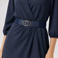 Ceinture Elastique Pour Robe Large Marine Femme portée Univers Ceinture