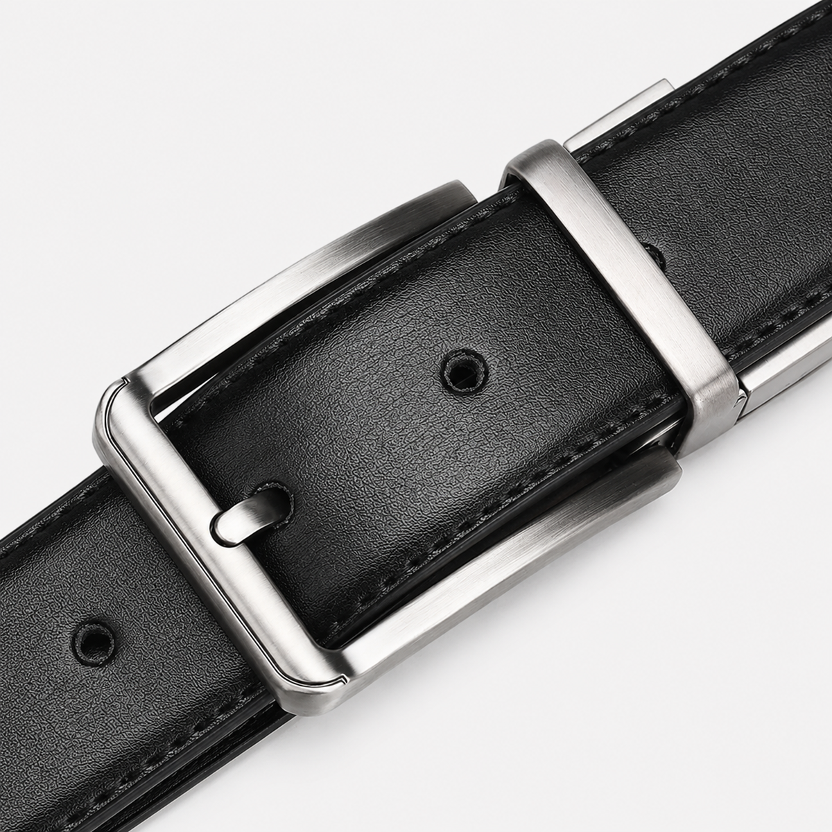 Ceinture En Croûte De Cuir Avec Boucle Ardillon Rotative détails Univers Ceinture