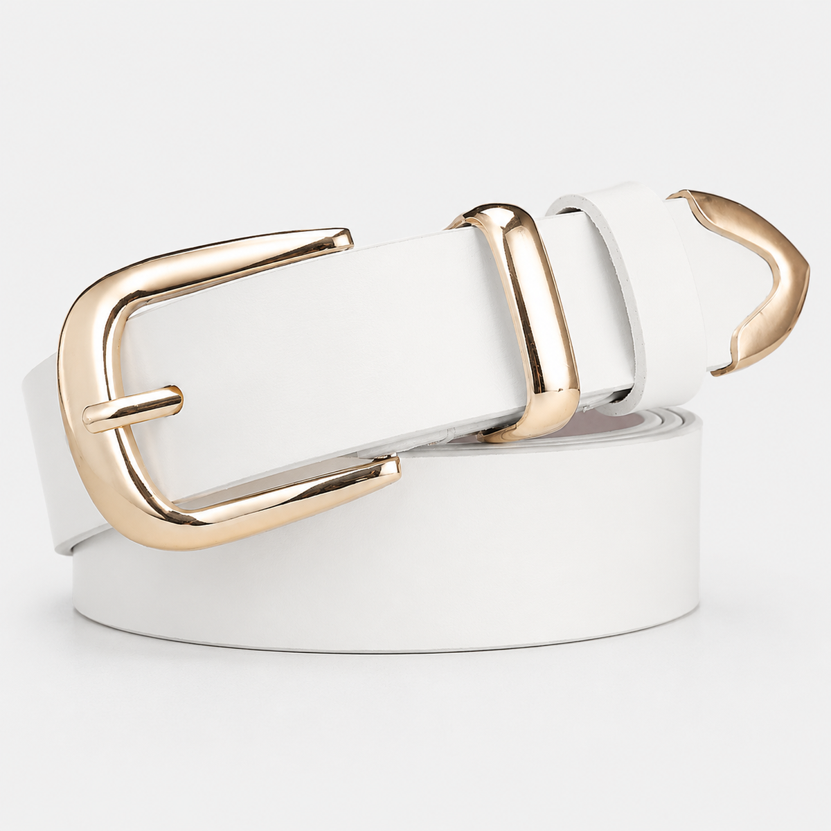 Ceinture En Cuir Blanche Femme Univers Ceinture