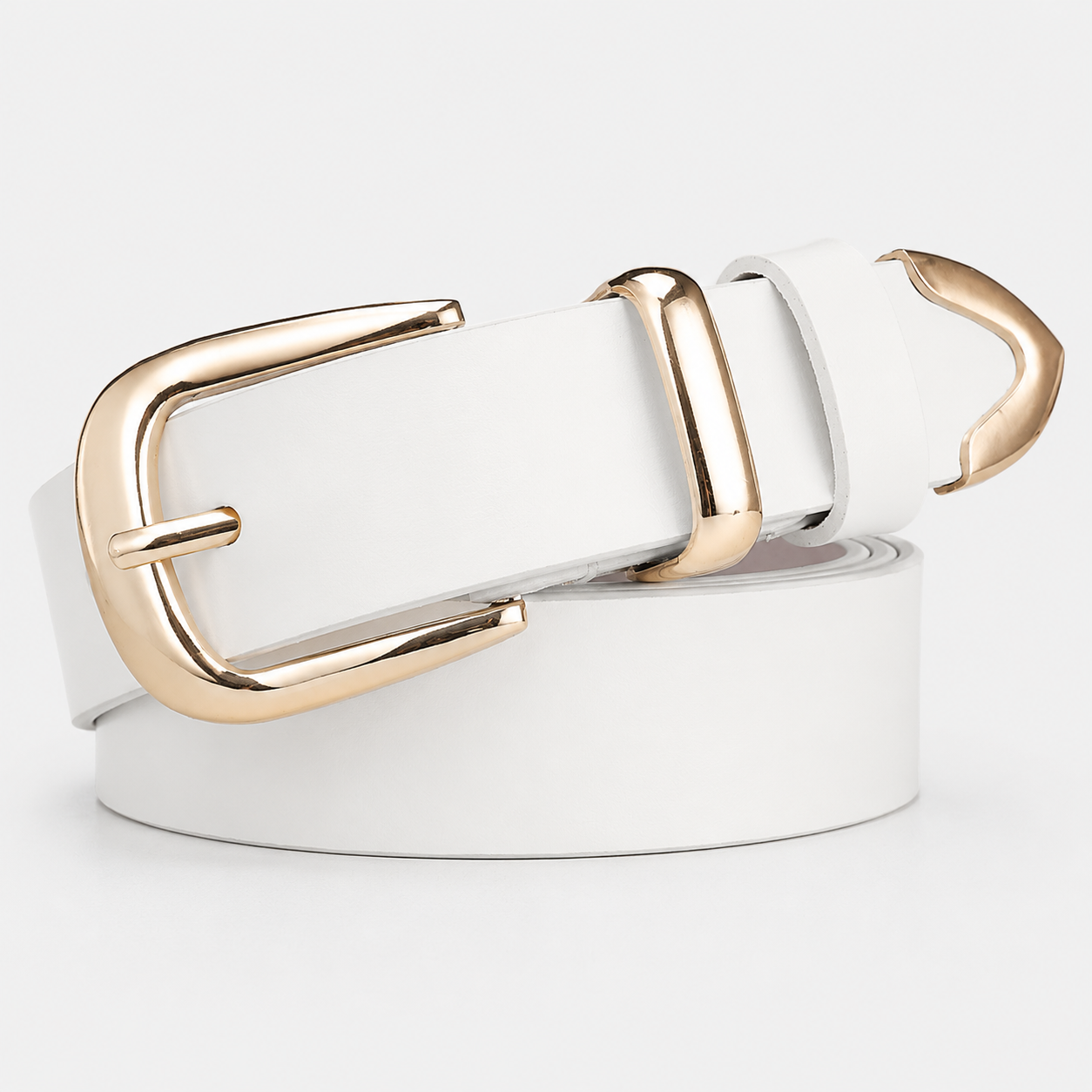 Ceinture En Cuir Blanche Femme Univers Ceinture