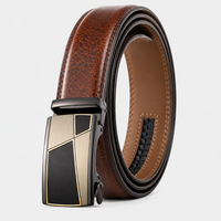 Ceinture En Cuir Camel À Boucle Automatique Homme Univers Ceinture