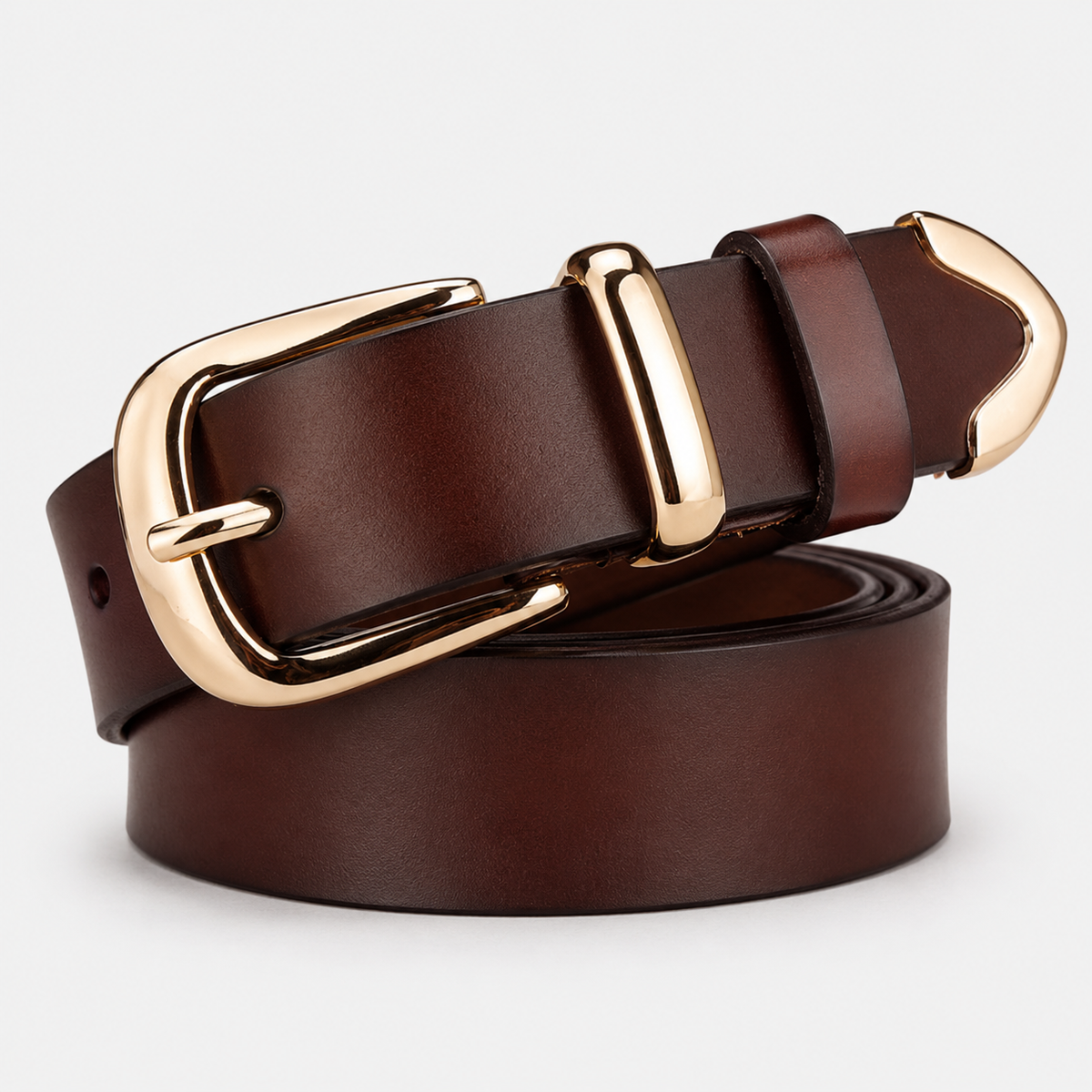 Ceinture En Cuir Marron Femme Univers Ceinture