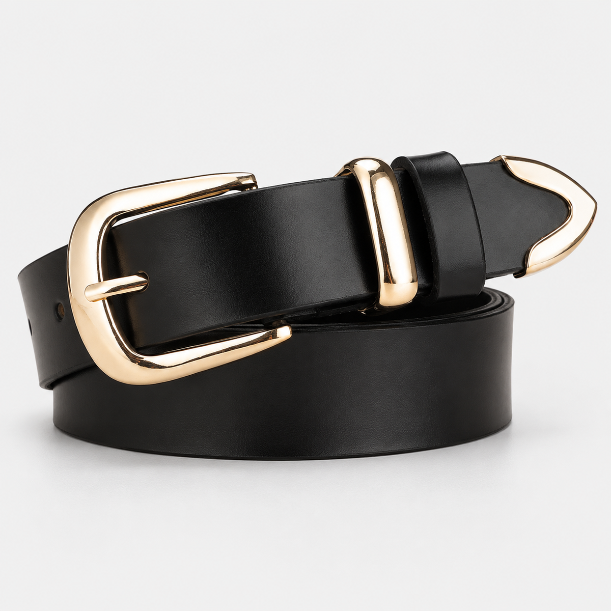 Ceinture En Cuir Noir Femme Univers Ceinture