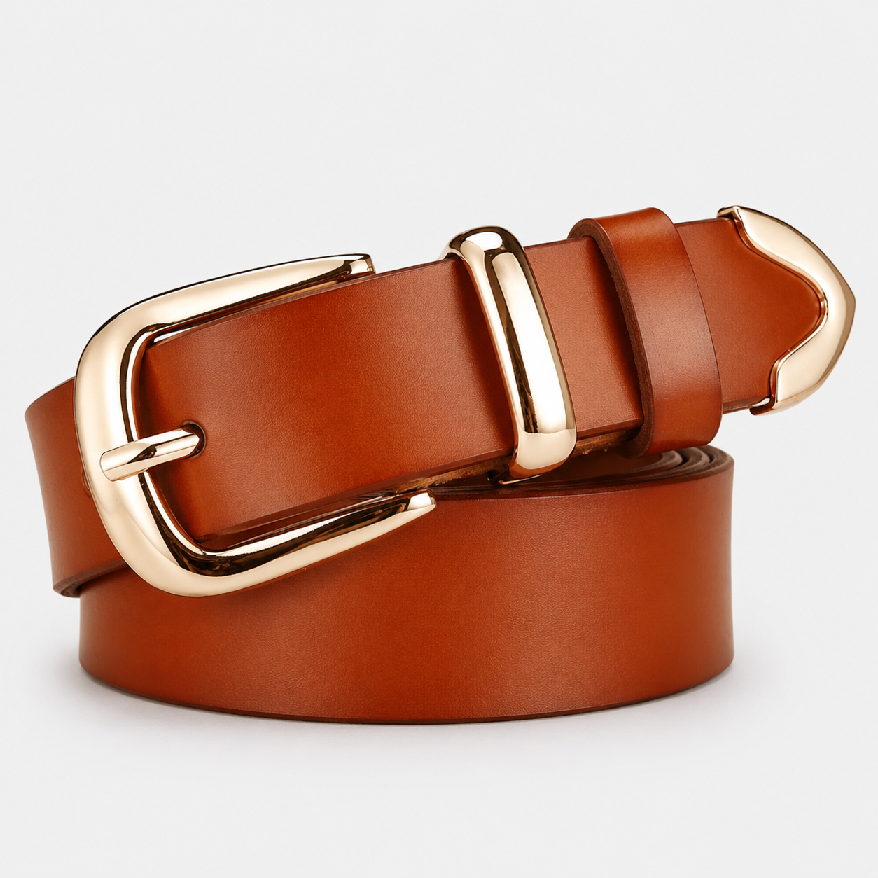 Ceinture En Cuir Orange Femme Univers Ceinture