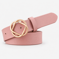 Ceinture En Cuir Rose Femme Univers Ceinture