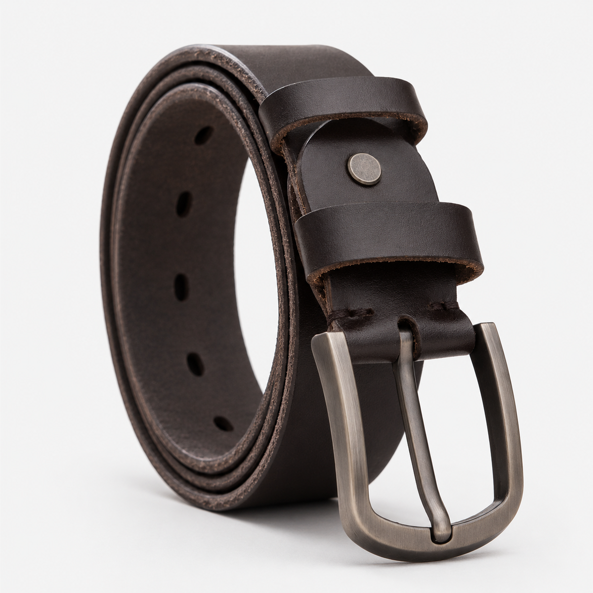 Ceinture En Cuir noir De Vachette, Largeur 3,8 Cm Homme Univers Ceinture