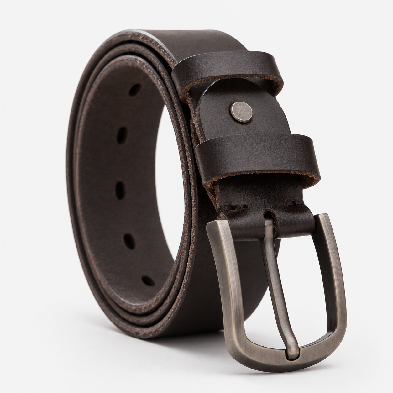 Ceinture En Cuir noir De Vachette, Largeur 3,8 Cm Homme Univers Ceinture