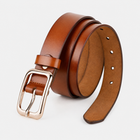 Ceinture Fine Femme En Cuir Véritable De Vachette Camel Univers Ceinture