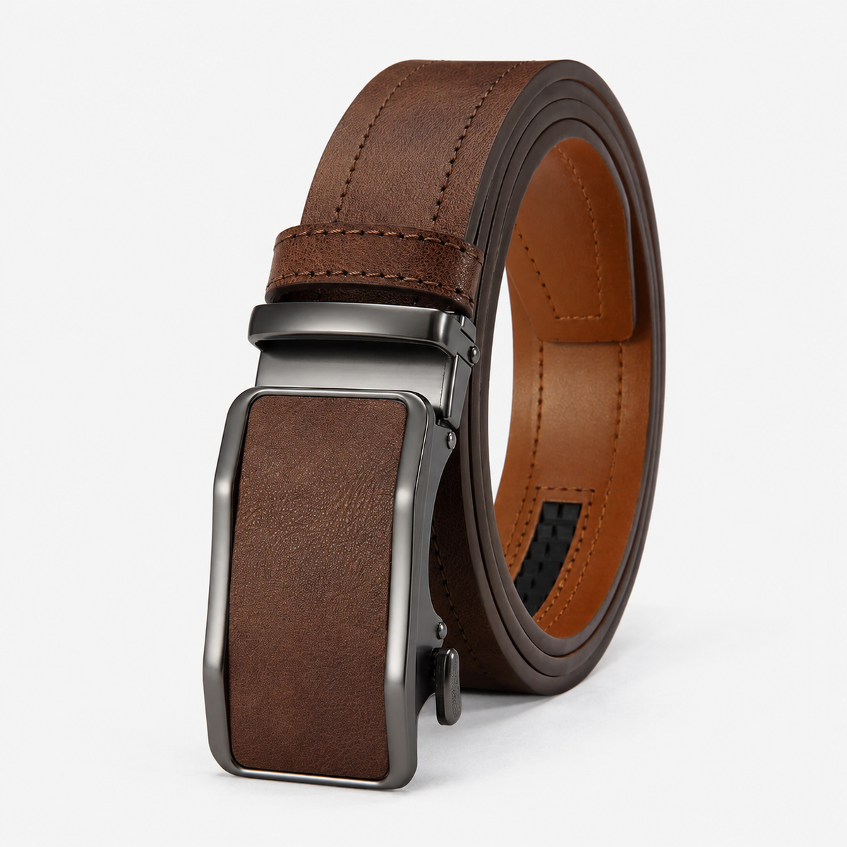 Ceinture Homme Marron À Boucle Automatique Univers Ceinture
