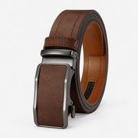 Ceinture Homme Marron À Boucle Automatique Univers Ceinture