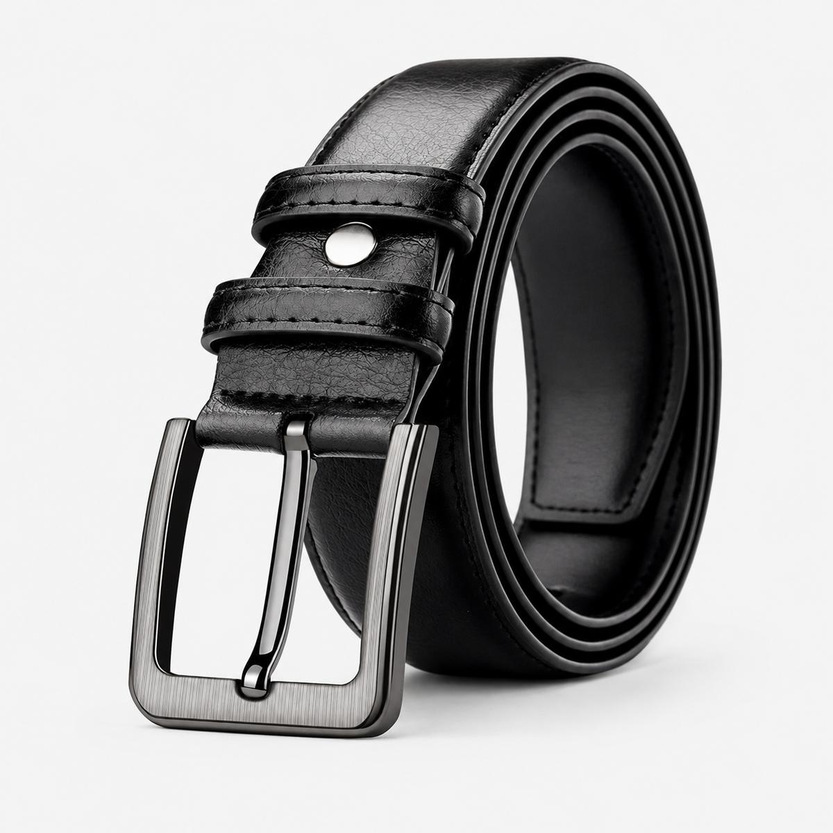 Ceinture Homme Noire En Similicuir À Boucle Ardillon Univers Ceinture