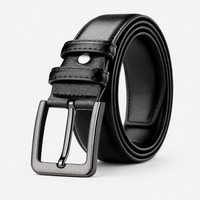 Ceinture Homme Noire En Similicuir À Boucle Ardillon Univers Ceinture