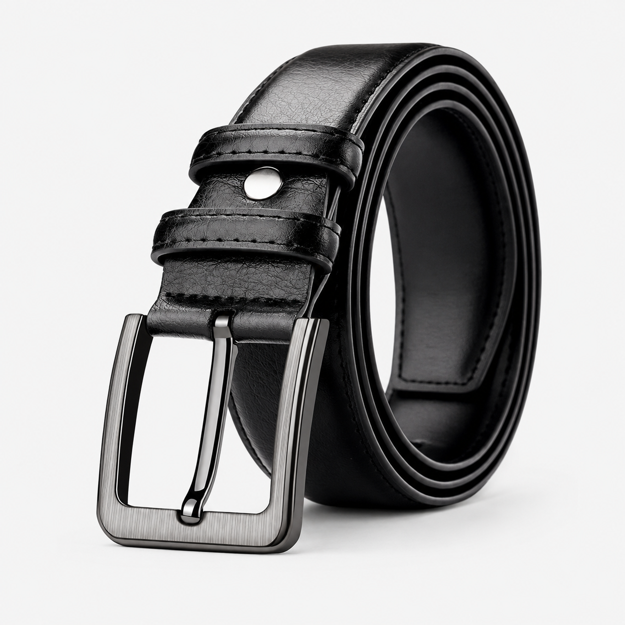 Ceinture Homme Noire En Similicuir À Boucle Ardillon Univers Ceinture