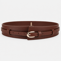 Ceinture Large Similicuir Café femme Univers Ceinture
