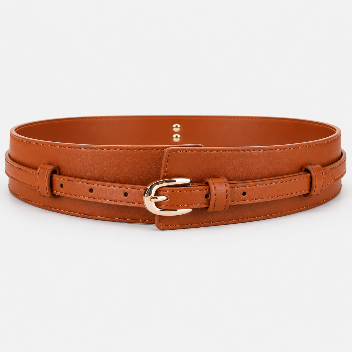 Ceinture Large Similicuir Marron femme Univers Ceinture