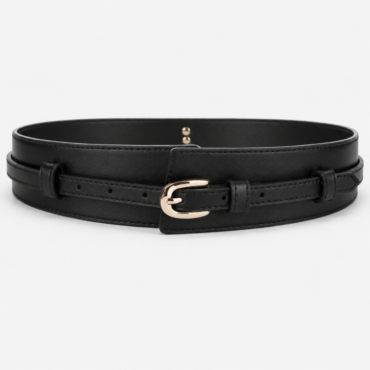 Ceinture Large Similicuir Noir femme Univers Ceinture