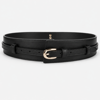 Ceinture Large Similicuir Noir femme Univers Ceinture