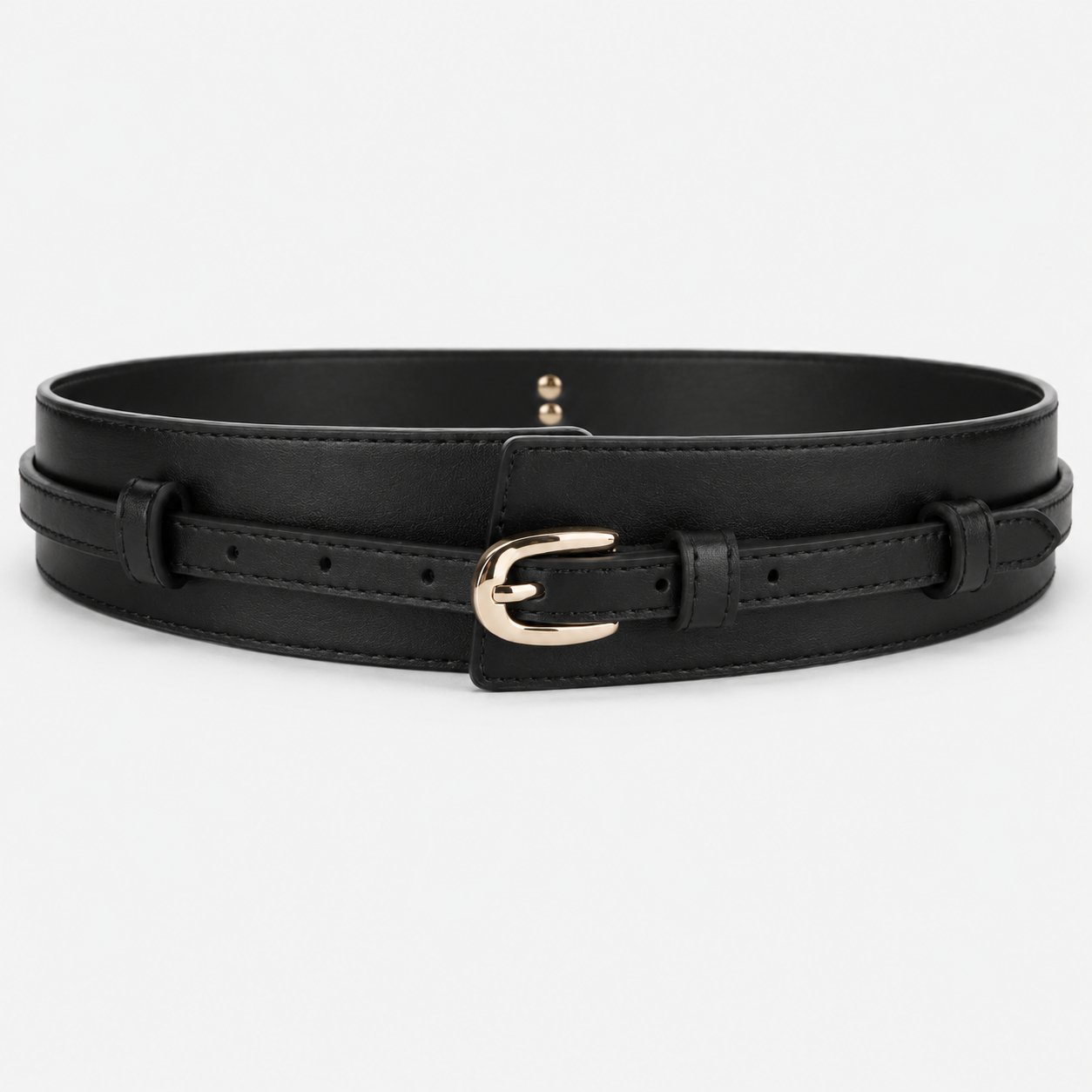 Ceinture Large Similicuir Noir femme Univers Ceinture