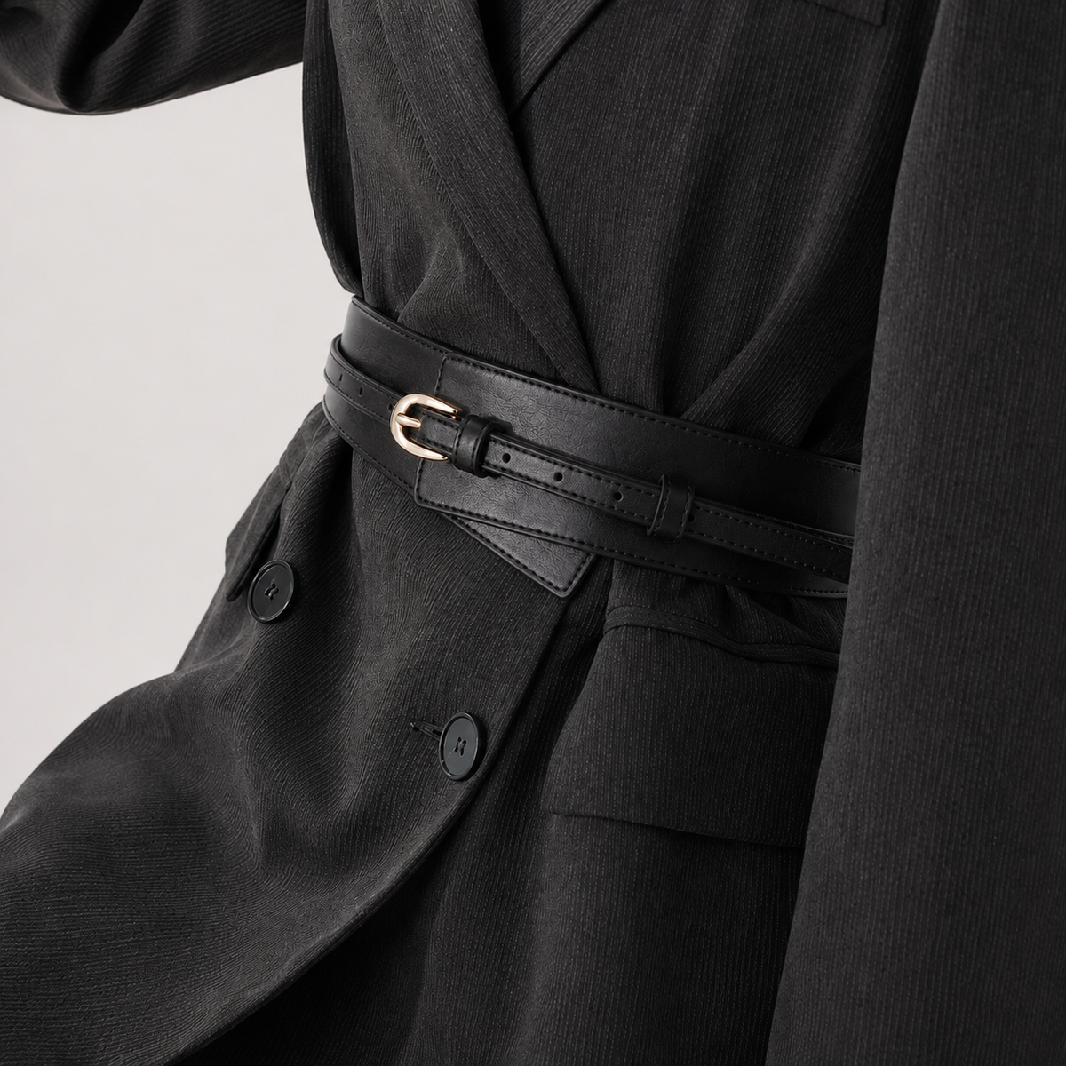 Ceinture Large Similicuir Noir femme Univers Ceinture