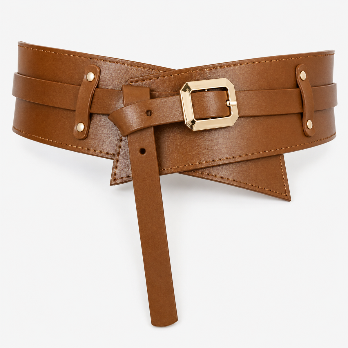 Ceinture Marron Large En Cuir Pour Femme Univers Ceinture