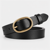 Ceinture Noire En Cuir De Vachette À Boucle Ardillon Femme univers ceinture