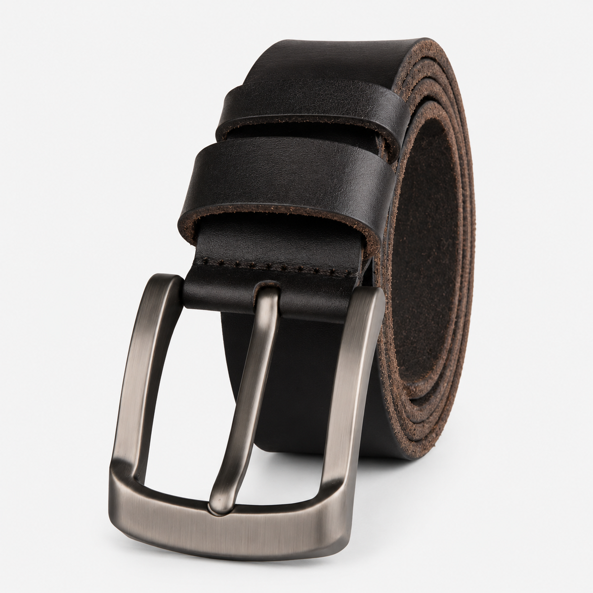 Ceinture Noire En Cuir Pleine Fleur Pour Homme Univers Ceinture