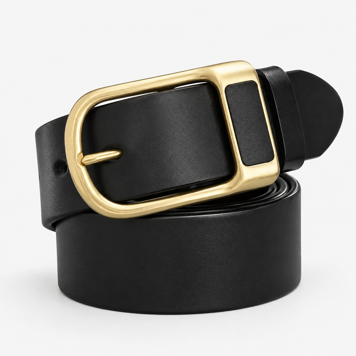 Ceinture Noire Pour Homme À Boucle Dorée Univers Ceinture