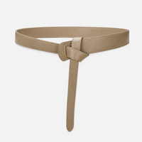 Ceinture À Nouer En Cuir abricot Femme Univers Ceinture