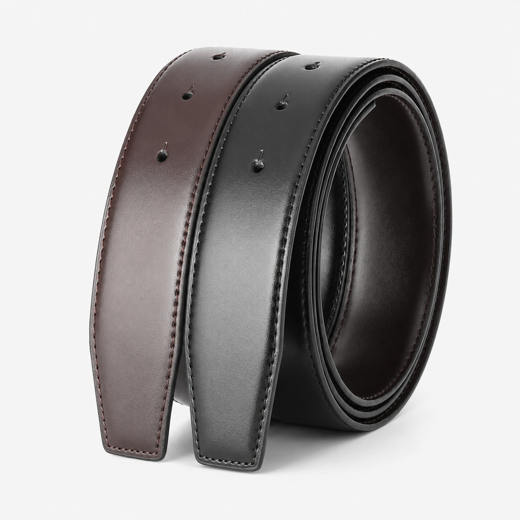 Ceinture Réversible Sans Boucle En Cuir Univers Ceinture