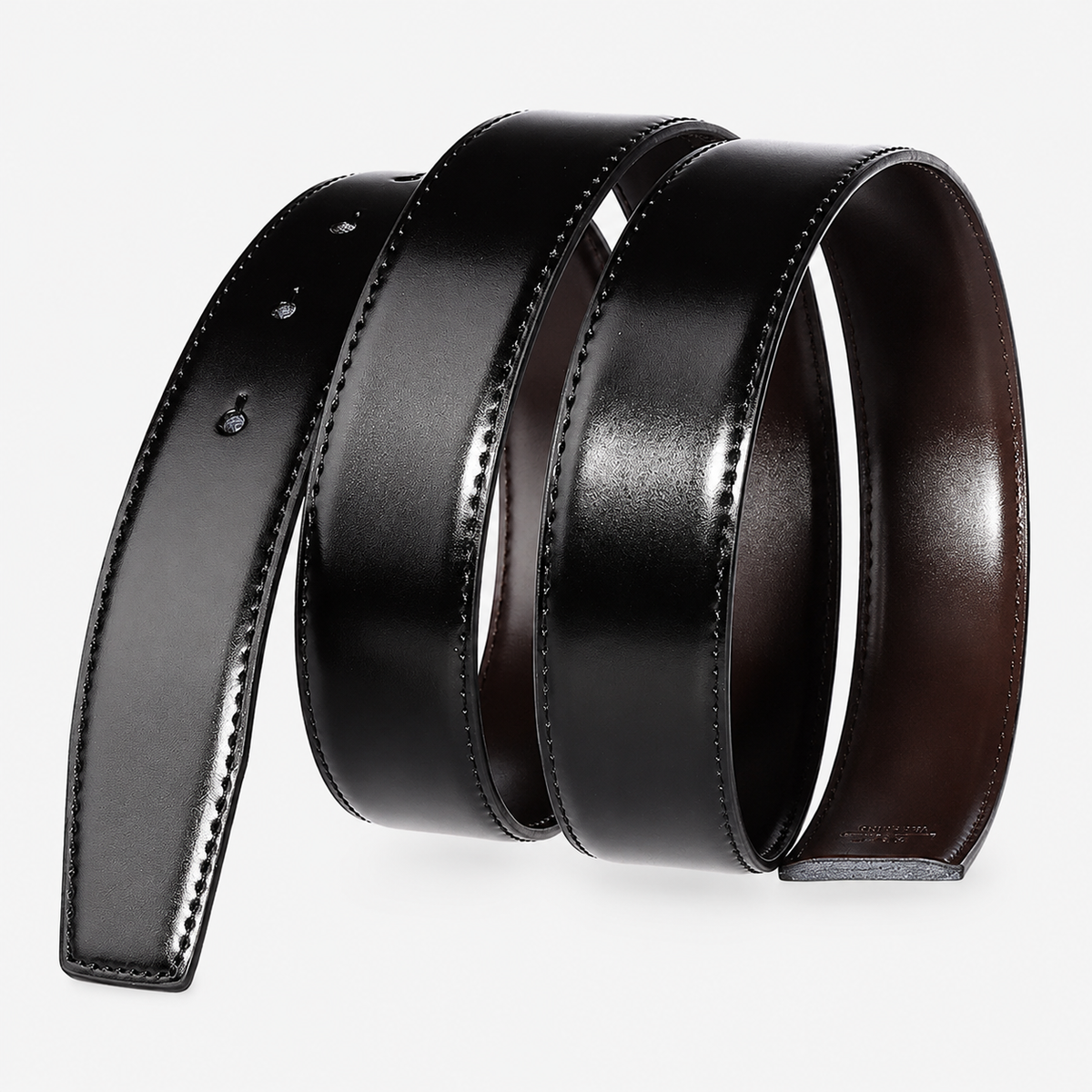 Ceinture Réversible Sans Boucle En Cuir Univers Ceinture