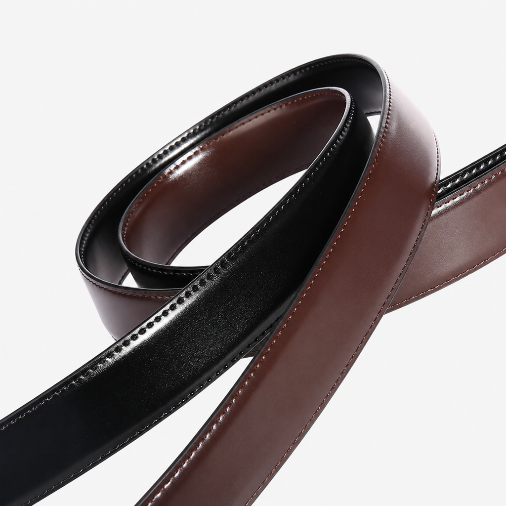 Ceinture Réversible Sans Boucle En Cuir Univers Ceinture