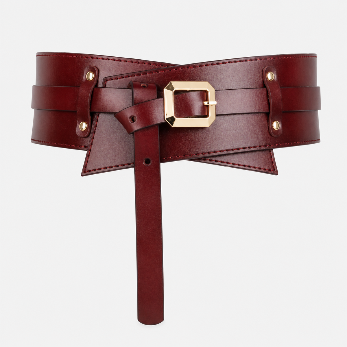 Ceinture Roux Large En Cuir Pour Femme Univers Ceinture