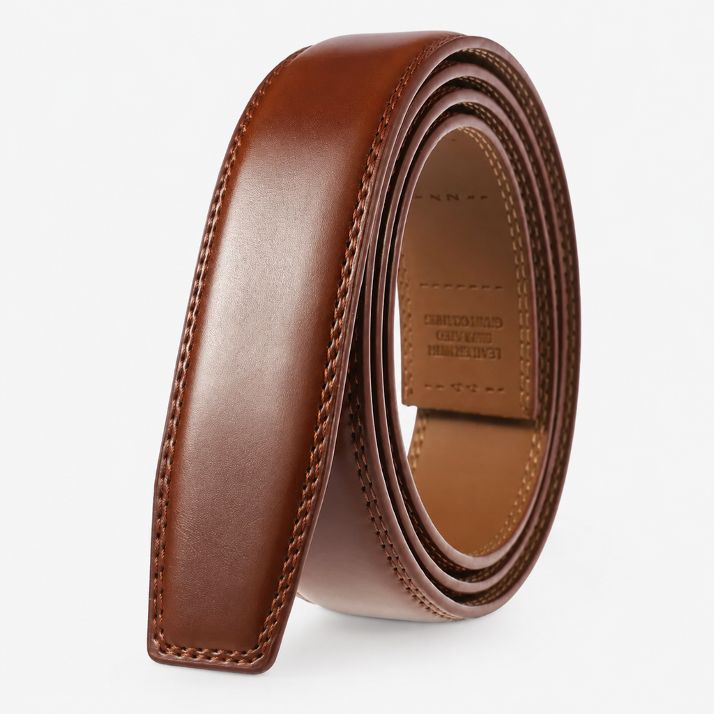 Ceinture Sans Trou En Cuir Boucle Automatique détails Homme Univers Ceinture