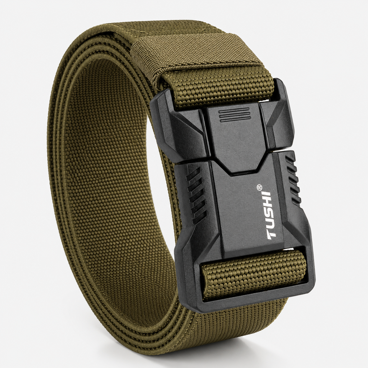 Ceinture Tactique Élastique En Alliage D’Aluminium Vert militaire Homme Univers Ceinture
